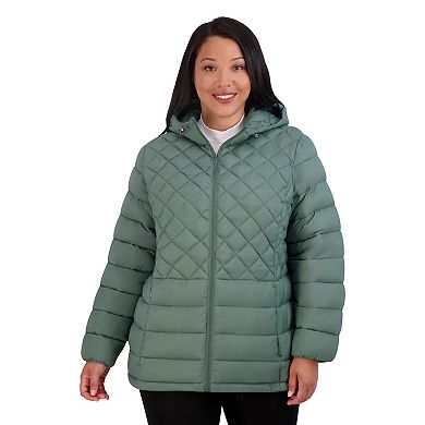 Plus Size ZeroXposur Gianna Hooded Quilted Puffer Jacket