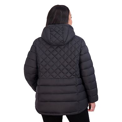 Plus Size ZeroXposur Gianna Hooded Quilted Puffer Jacket