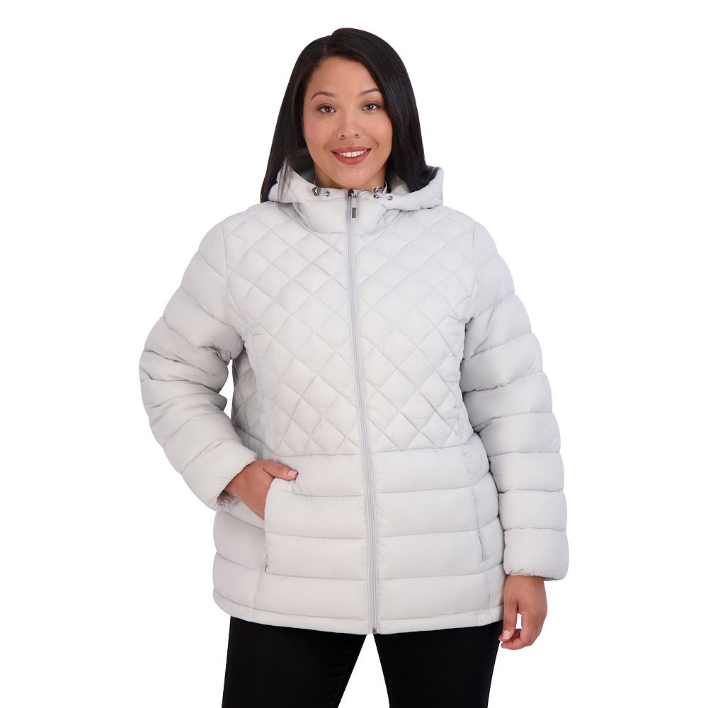 Plus Size ZeroXposur Gianna Hooded Quilted Puffer Jacket