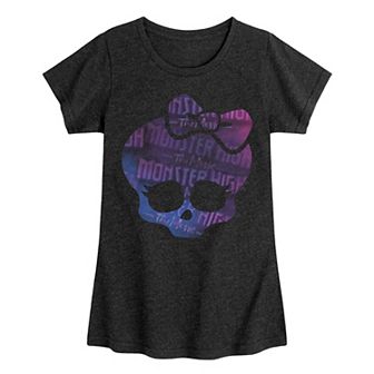 Girls 7-16 Monster High: The Movie Skull Graphic Tee