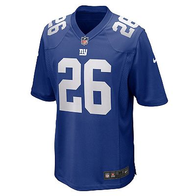 Men s Nike Saquon Barkley Royal New York Giants Game Jersey