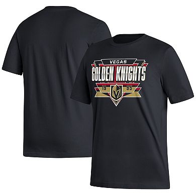 Men's adidas Black Vegas Golden Knights Reverse Retro 2.0 Fresh Playmaker T-Shirt