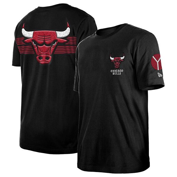 Men's New Era Black Chicago Bulls 2022/23 City Edition Elite Pack T-Shirt Size: Small