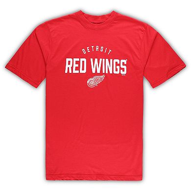 Men's Detroit Red Wings Red/Heather Gray Big & Tall T-Shirt & Pants Lounge Set