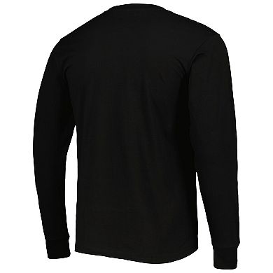 Men's Mitchell & Ness Black Philadelphia Flyers Logo Long Sleeve T-Shirt