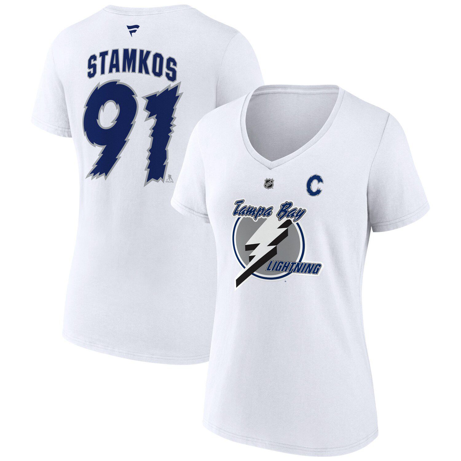 Women's Fanatics Branded Heather Charcoal Tampa Bay Lightning Quick Out  Raglan Notch Neck T-Shirt