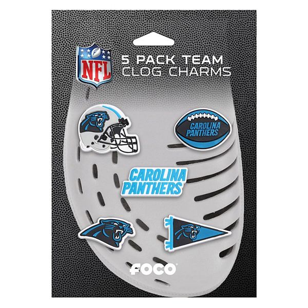 FOCO Carolina Panthers Team Shoe Charms Five-Pack