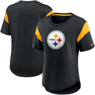 Women&rsquo;s Nike Heather Black Pittsburgh Steelers Primary Logo 