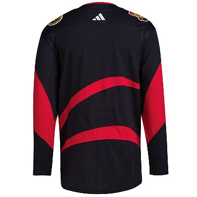 Men's adidas Black Ottawa Senators Reverse Retro 2.0 Authentic Blank Jersey