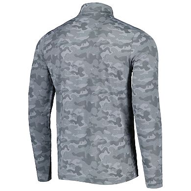 EAGLES LOGO STRIPED QUARTER ZIP