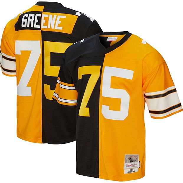 Men's Mitchell & Ness Joe Greene Black/Gold Pittsburgh Steelers