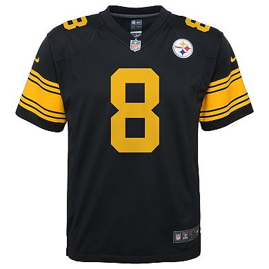 Youth Nike Kenny Pickett Black Pittsburgh Steelers Game Jersey