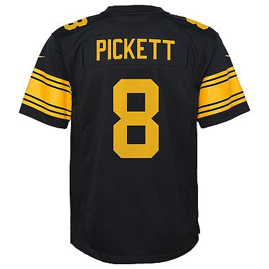 Youth Nike Kenny Pickett Black Pittsburgh Steelers Game Jersey