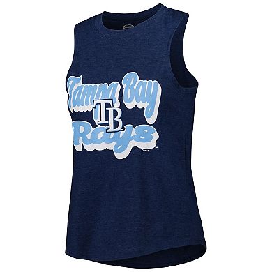 Women's Concepts Sport Light Blue/Navy Tampa Bay Rays Wordmark Meter Muscle Tank Top & Pants Sleep Set