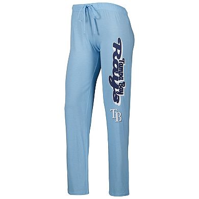 Women's Concepts Sport Light Blue/Navy Tampa Bay Rays Wordmark Meter Muscle Tank Top & Pants Sleep Set