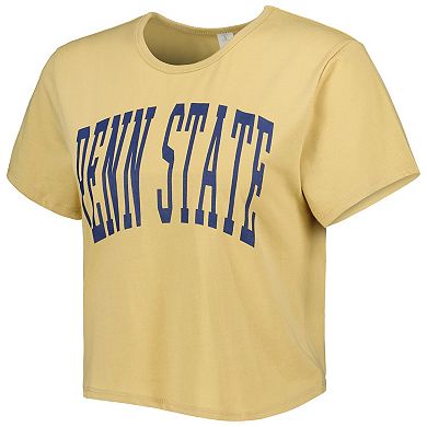 Women's ZooZatz Yellow Penn State Nittany Lions Core Fashion Cropped T-Shirt