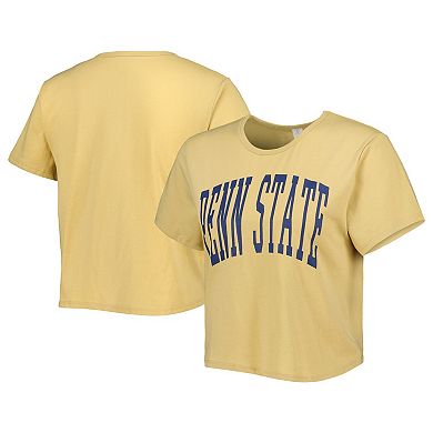 Women's ZooZatz Yellow Penn State Nittany Lions Core Fashion Cropped T-Shirt
