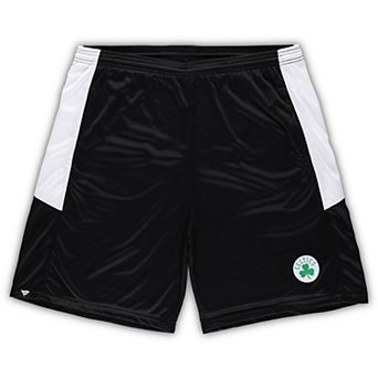 Men's Fanatics Branded Black Boston Celtics Big & Tall Champion Rush Practice Shorts