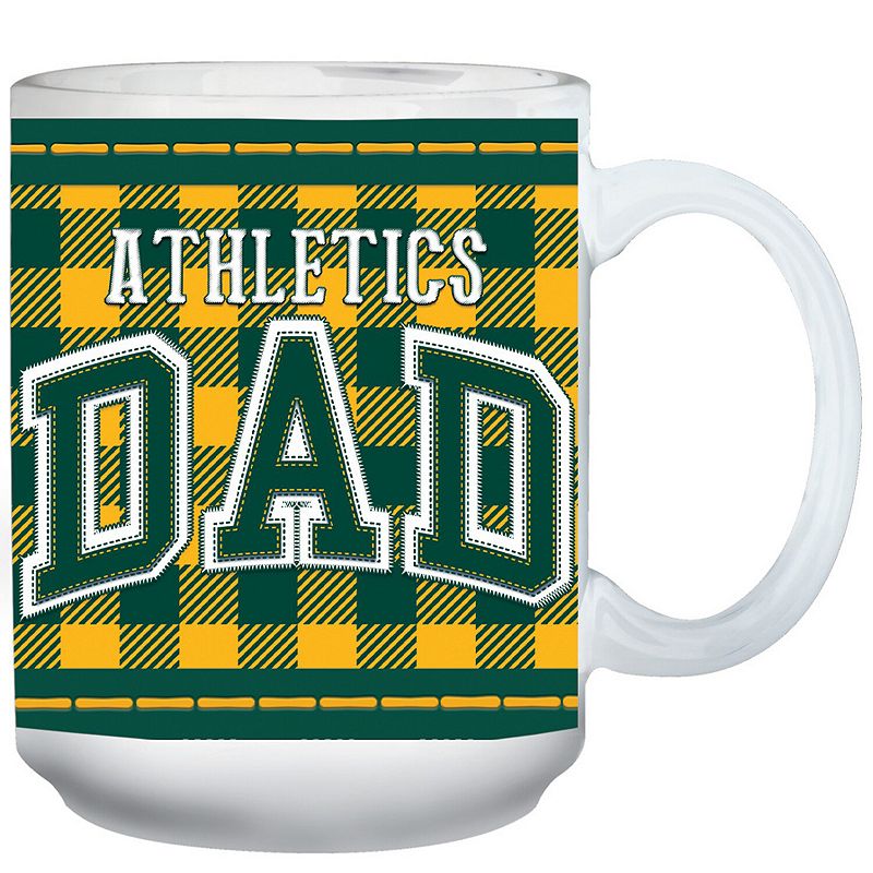 Oakland Athletics 15oz. Buffalo Plaid Father's Day Mug, Team