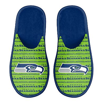 Men's FOCO Seattle Seahawks Scuff Logo Slide Slippers