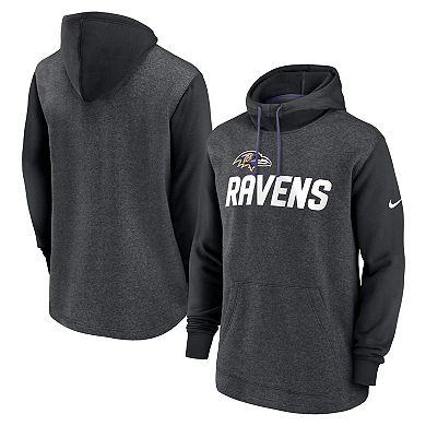 Men's Nike Heathered Charcoal Black Baltimore Ravens Surrey Legacy 