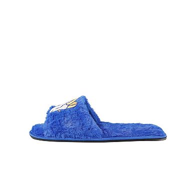 Women's FOCO Royal Los Angeles Rams Rhinestone Fuzzy Slippers