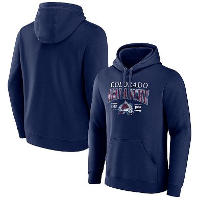 Men's Fanatics Branded Navy Colorado Avalanche Dynasty Pullover Hoodie