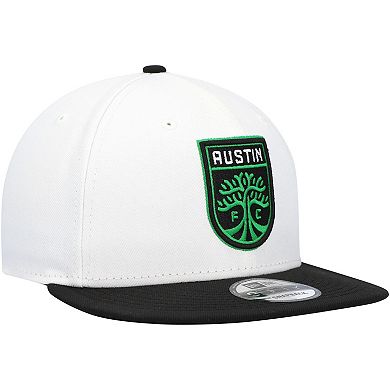 Men's New Era White/Black Austin FC Two-Tone 9FIFTY Snapback Hat