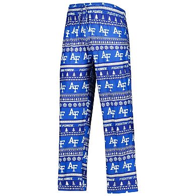 Men's Concepts Sport Royal Air Force Falcons Swivel Long Sleeve T-Shirt & Pants Sleep Set