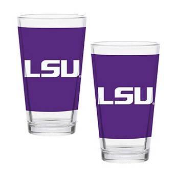 LSU Tigers Two-Pack Knockout 16oz. Pint Glass Set
