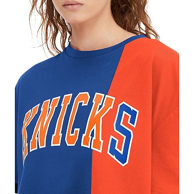 Women's Tommy Jeans Royal/Orange New York Knicks Betsy Relaxed Crop T-Shirt