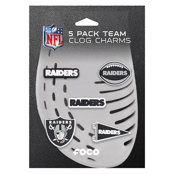 Las Vegas Raiders Football Team Sports Charm For Crocs - 2 Pieces