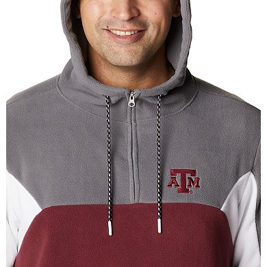Men's Columbia Maroon Texas A&M Aggies Lodge Quarter-Zip Hoodie