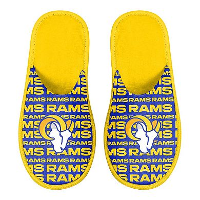 Men's FOCO Los Angeles Rams Scuff Logo Slide Slippers