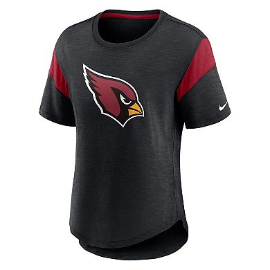 Women's Nike Heather Black Arizona Cardinals Primary Logo Fashion Top