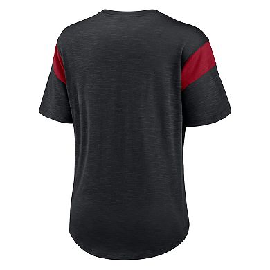 Women's Nike Heather Black Arizona Cardinals Primary Logo Fashion Top
