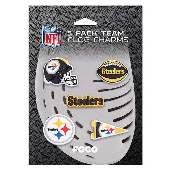 Pittsburgh Steelers Clog Charms - 6 pack