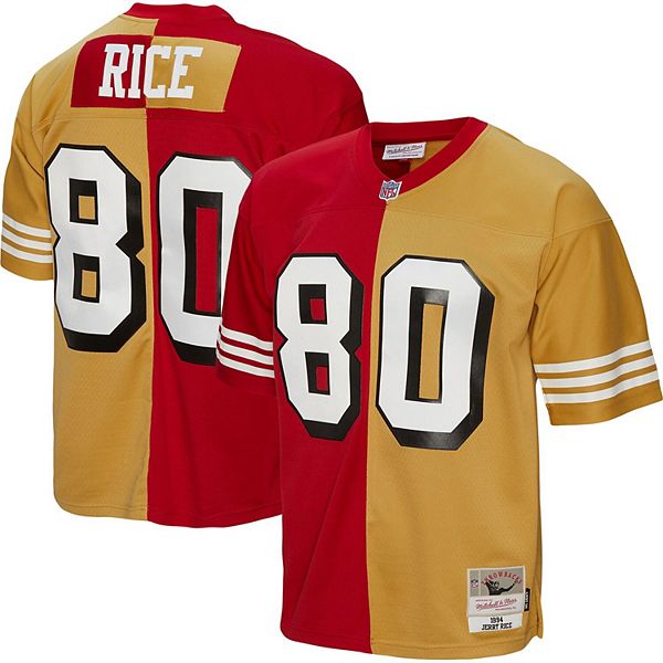 Youth Mitchell Ness Jerry Rice Scarlet/Gold San Francisco