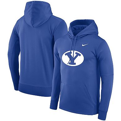 Men's Nike Royal BYU Cougars Performance Pullover Hoodie