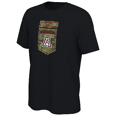 Men's Nike Black Arizona Wildcats Veterans Camo T-Shirt