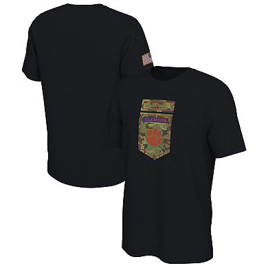 Men's Nike Black Clemson Tigers Veterans Camo T-Shirt