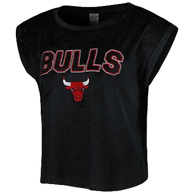 Women's Concepts Sport Black Chicago Bulls Intermission T-Shirt & Shorts Sleep Set