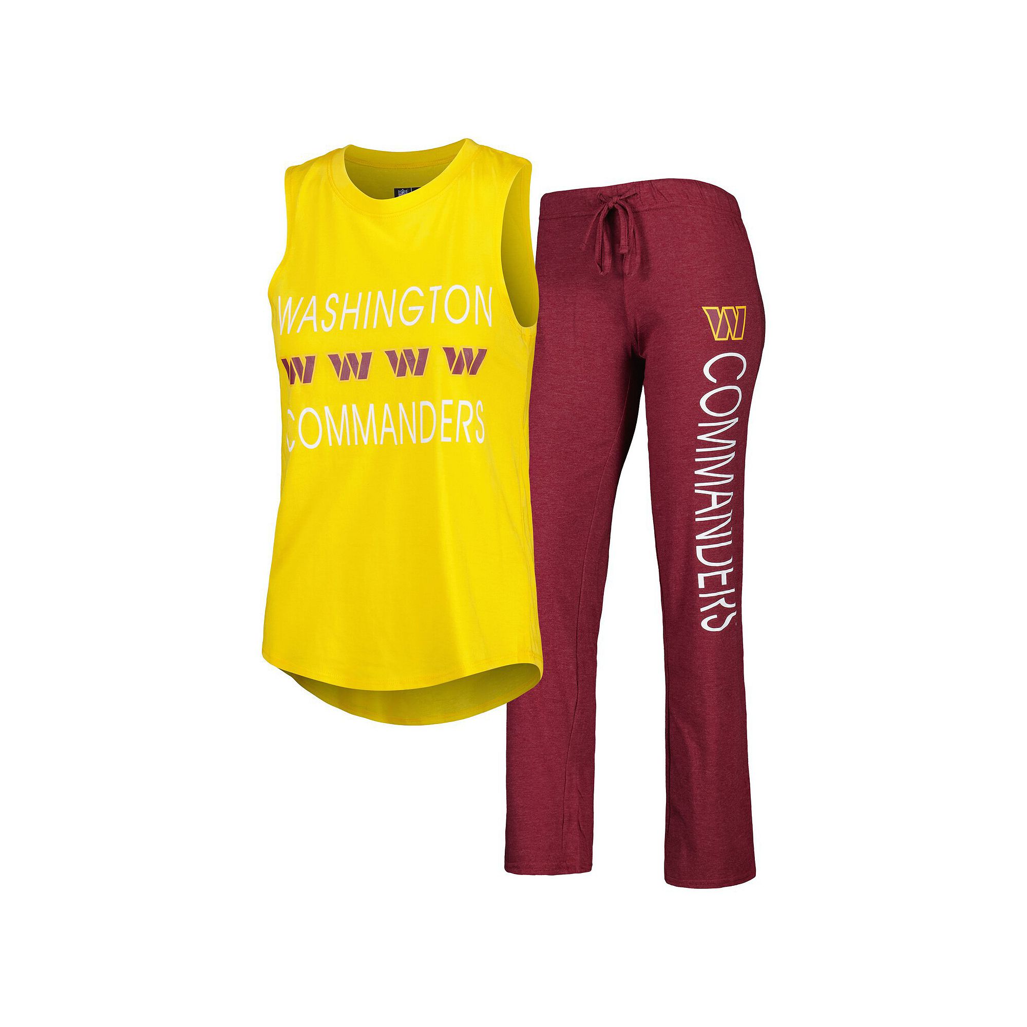 Womens Concepts Sport Burgundy/Gold Washington Commanders Muscle Tank Top 