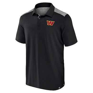 Men's Fanatics Black Washington Commanders Long Shot Polo