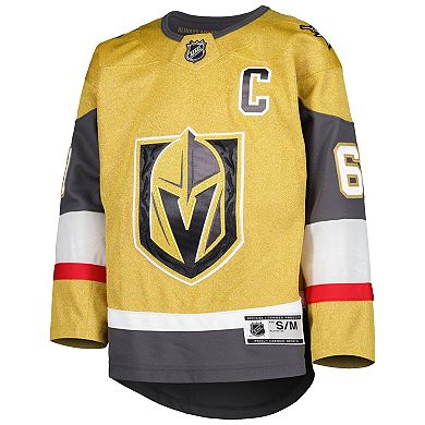 Youth Mark Stone Gold Vegas Golden Knights Home Captain Patch Premier Player Jersey