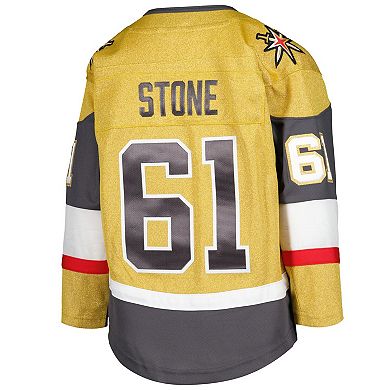 Youth Mark Stone Gold Vegas Golden Knights Home Captain Patch Premier Player Jersey