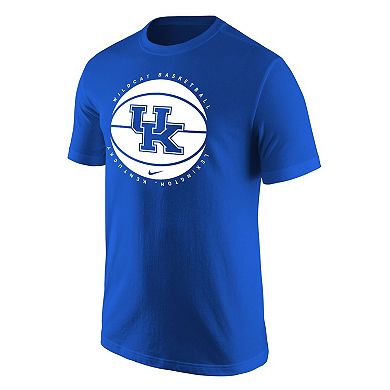 Men's Nike Royal Kentucky Wildcats Basketball Logo T-Shirt