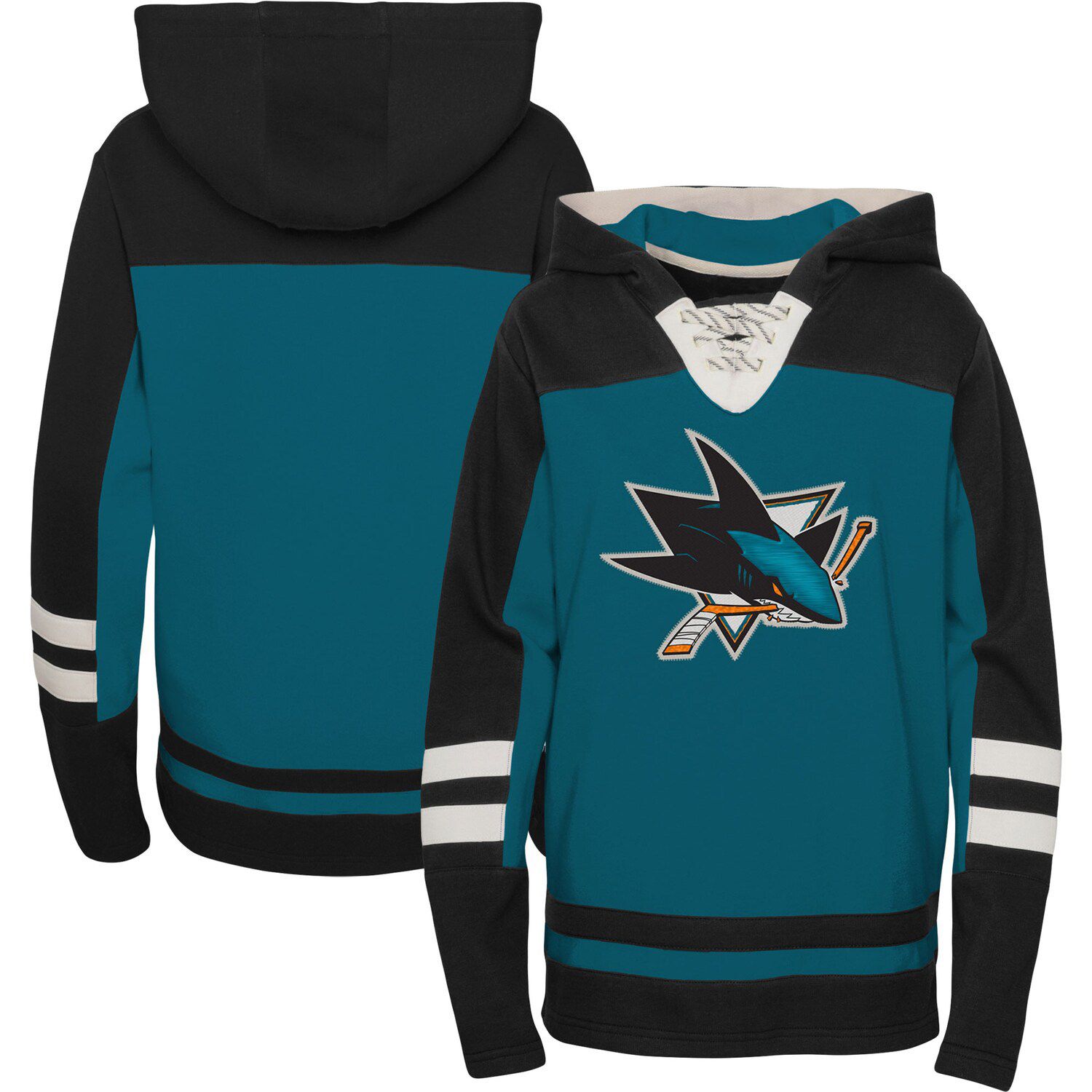 Nhl lace up discount hoodie