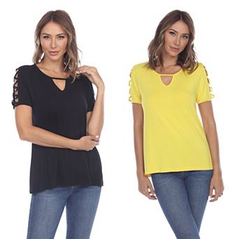 Essential 2 Pack Keyhole Neck Top