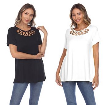 Essential 2 Pack Crisscross Short Sleeve Top